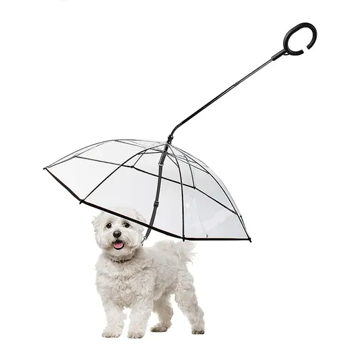 Umbrella for Small Dogs, Pet Umbrella for Dogs in Rainy Day with Adjustable Leash Walk your dog even in rainy days