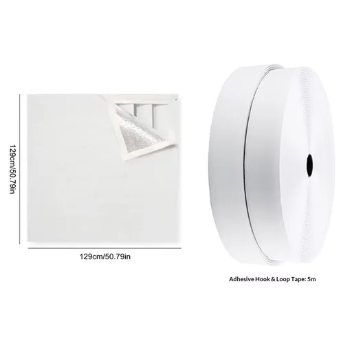 Attic Armour Attic Fan Cover, Door Whole House Attic Ceiling Fan Shutter Seal Cover, Whole House Fan Cover, 129 * 129cm（50.79in）