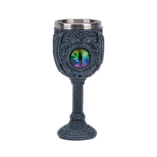 Resin Evil Dragon Eye Pattern Goblet, Fantasy Retro Wine Cup, Eye‑catching Bar Tableware for Christmas & Halloween Themed Party