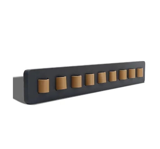 Glasses holder for the wall - glasses storage for multiple glasses - Store multiple glasses - Glasses holder - black - Sunglasses holder - wooden - 40*5.5*2.5cm