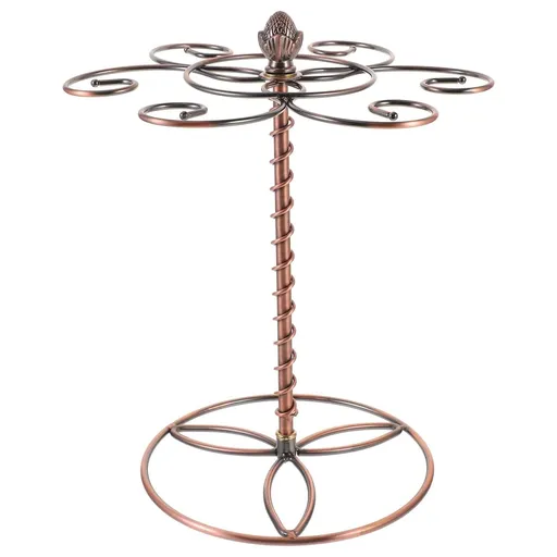 Tabletop Wine Glass Rack Holder Iron Hanging Display Stand for Wine Cups and Glasses