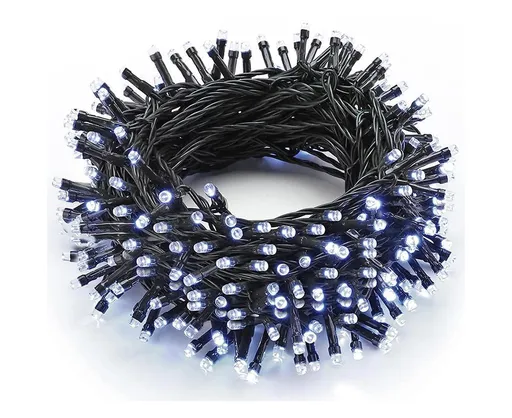 10M100LED Battery Operated Christmas String Lights with 8 Modes - White