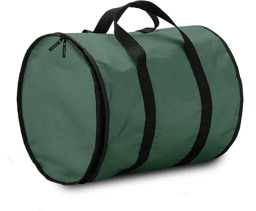 Christmas Light storage Bag | Holiday Light Storage Organizer Extension Cords Constructed of Durable 600D Oxford Material with Clear PVC Window (Green)