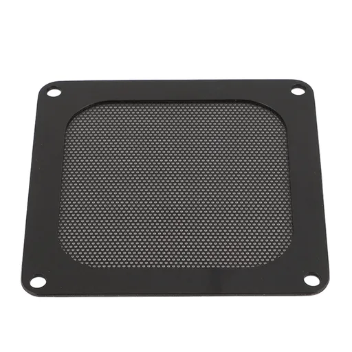 4PCS PVC Computer Fan Filter Grills Magnetic Frame PC Fan Dust Mesh PC Cooler Filter 3.66x3.66in Black