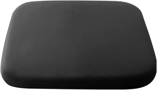 Crystal velvet seat cushion, ergonomic memory foam seat cushion, suitable for cars, comfortable and relieves tailbone pressure-black 45*45*4.5cm
