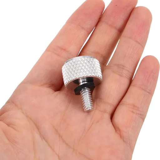 2-Pack Motorcycle Rear Seat Mount Bolts Plated Screws for Easy Installation and