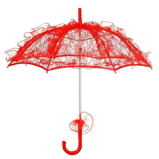 Wedding Lace Parasol Umbrella Vintage Wedding Bridal Umbrella Photo Prop Lace Umbrella for Lady Costume Accessory Party Decoration
