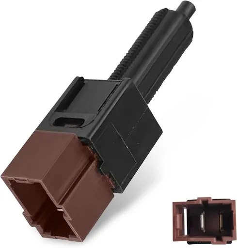 Car Brake Light Switch, Cruise Control Stop Lamp Switch Assembly, Plug and Play Replacement OEM# 25300-3RA0A 25300-4M400 25300-AT300 25300-AT30A, Compatible with Infiniti Nissan (Black)