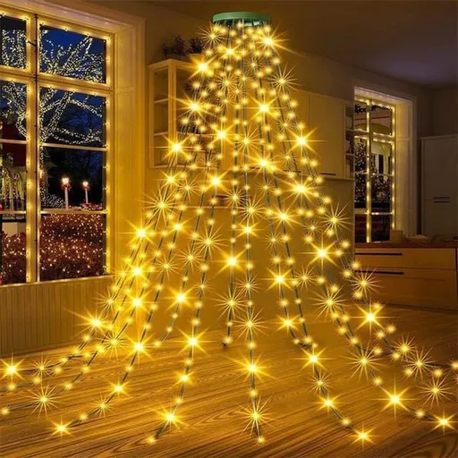 USB Powered Christmas Tree Lights Indoor, Twinkle Timer 8 Modes Waterproof with Memory Function – Perfect for Home, Garden, Patio, Balcony, Party, Wedding, Holiday Display and Everyday Decor - Warm White - Size 1.5m 200-LED String Light
