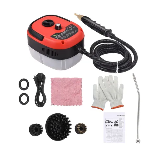 Multifunctional High Pressure Steam Cleaner Portable Handheld 1500W High Temperature Steam Cleaning Machine 6-gear Adjustment for Kitchen Bathroom Floor