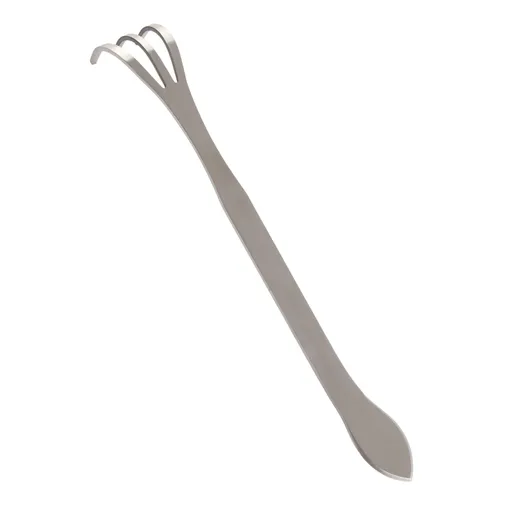 24CM Stainless Steel 3 Tines Plants Pot Rake Gardening Cultivator Soil Farming Tools
