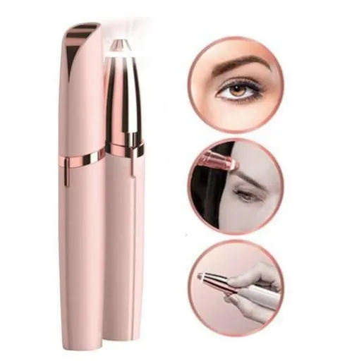 Epilator Trimmer for Eyebrows Facial Hair Nose Hair Bikini Line, PinkGold