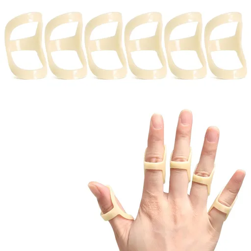 6Pcs Oval inger Splints, Trigger inger Splint or Trigger/Mallet/Arthritis/Straightening, inger Brace Support, Pack o 1 Size (#4)