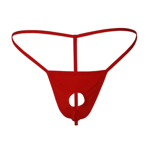Men Mesh T String Underwear All Size D029 Red All yards