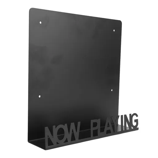 Record Holder Storage Display Shelf Metal Iron Wall Mount Organizer Stand Home Furniture