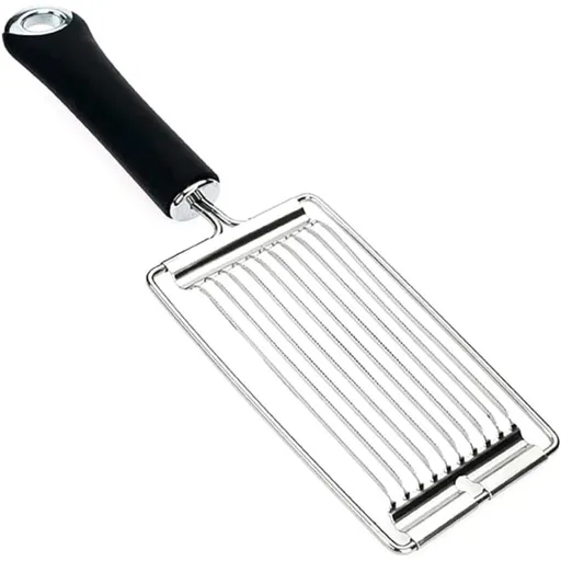 Stainless Steel Tomato Slicer, Eggs Slicer with 10 Singing Cutting Wires Handheld Strawberry Tomato Cutter for Kitchen