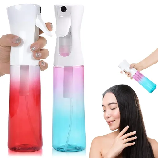 Hair Spray Bottles for Cleaning - 2 Packs Continuous Spray Bottle for Hair Water Mister Spray Bottle Bottles - 300ml/ 10 Oz