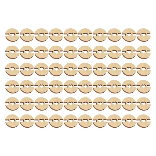 50/60/100 Buttons 50/60/100 Pcs Buttons for Hats Wooden Handmade Buttons Removable Love Button Crafts Faux Fastener Holder Sewing Clothing Accessories for Knitting Crochet One Size BA