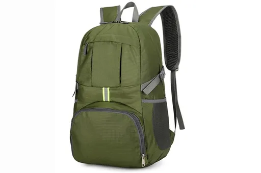 30L Ultra Lightweight Foldable Waterproof Backpack Travel Camping Hiking Outdoor Sports Bag - Green