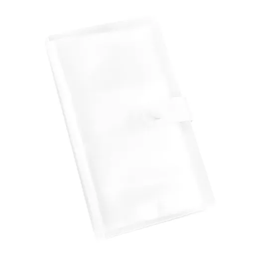 1 Pcs PP Professional Business Card Holder Organizer Book,Portable Business Card Binder- 120 Card Capacity Premium PP Folder with hard Cover, Name Card Credit Cards Binder for Men/Women(cat) Clear