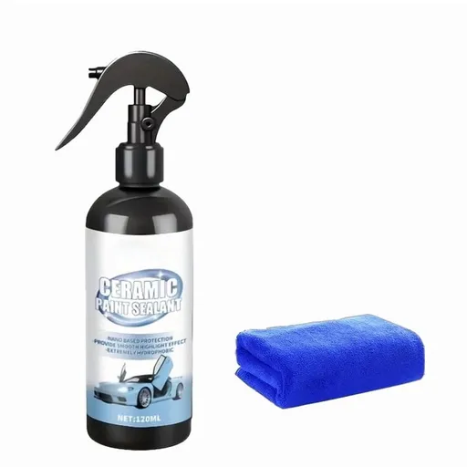 Ceramic Coating Spray, Hydrophobic Car Wax for High Gloss Paint Protection, Easy-to-Spray Auto Paint Protection, Water Beading Sealant and Quick Detailer