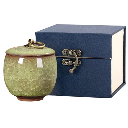 Small Pet Urn for Ashes Memorial Keepsake Urns for Dog Cat Cremation Remains - Green