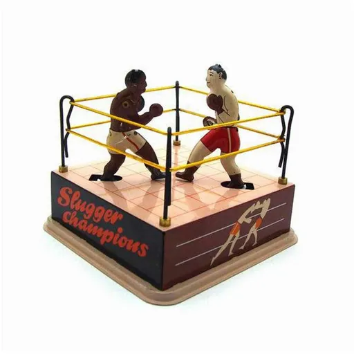 Boxing and wrestling clock collection gift, funny boxer adult collection toy, novel birthday gift, home party decoration