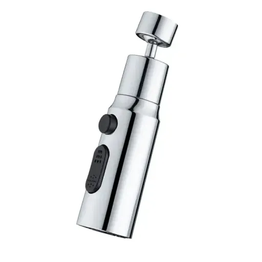 Spray head compatible with kitchen mixer 3 Spray Modes 720 Degree Rotation Rotatable faucet shower, Silver Finish