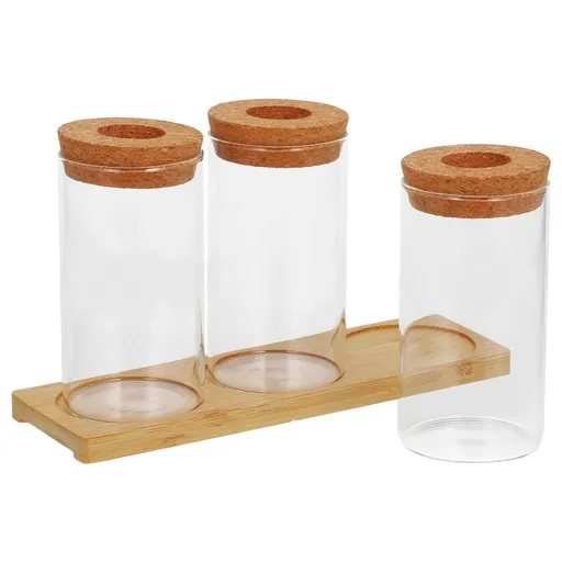 Set of 3 Clear Glass Plant Propagation Bottles for Indoor Gardening, Terrarium Decoration and Plant Growing
