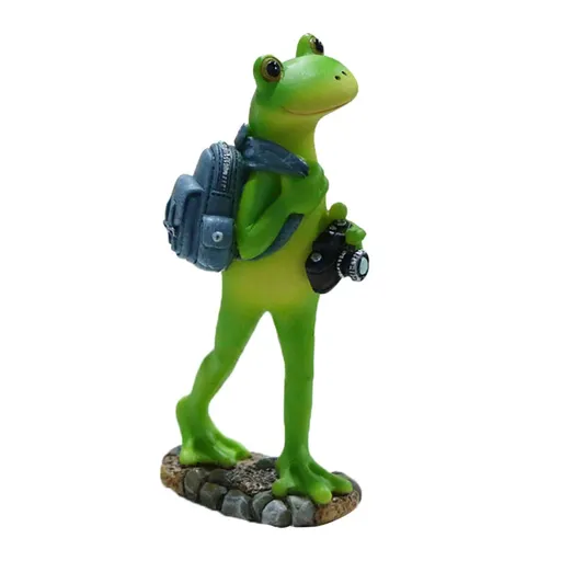 Statue Micro Landscape Figurines Green Figurines Toy Mini Figurine Frog Figure Dashboard Mini Frogs Frog Figurines Collectible