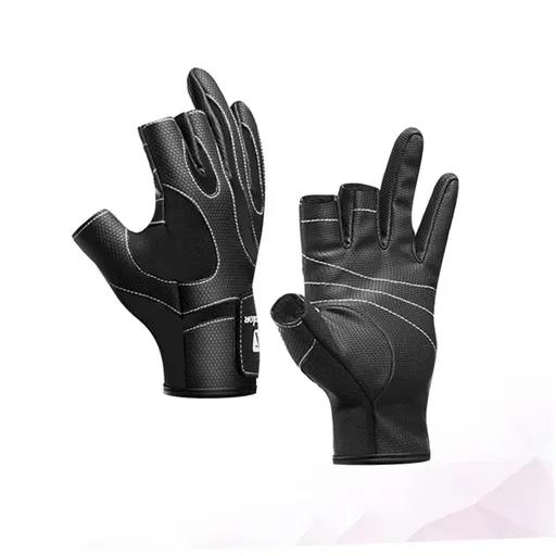 1 Pair Outdoor Fishing Gloves Fishing Supplies Half-Finger Fishing Gloves Fishing Accessories Golf Outdoor Mittens for Women