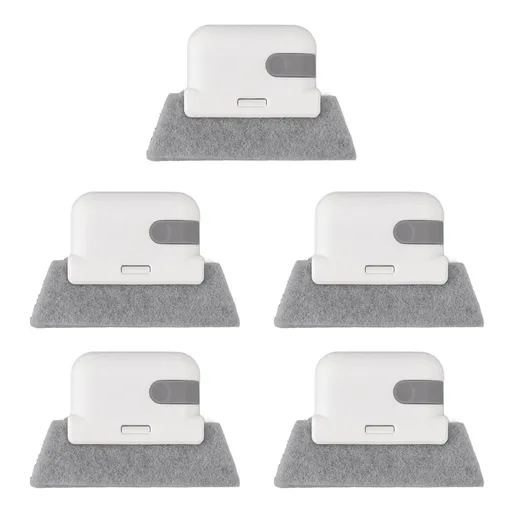 5Pcs Window Track Cleaning Brush Detachable Window Groove Gap Cleaning Brush Tools with Scraper for Window Sliding Door