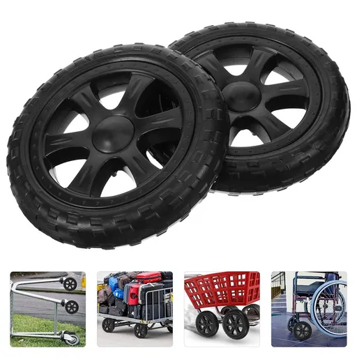 2-Pack Replacement Small Shopping , Black Plastic, Anti- Design