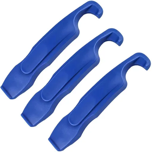 3pcs Bike Tyre Lever Set Nylon Bicycle Tire Removal Tool Cycling Repair Accessory - Blue