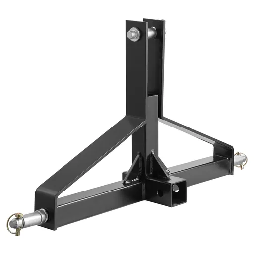 3 Point Trailer Hitch with 2 in Receiver, 3pt Quick Hitch Attachment for Category 1 Tractor, 3000lbs Capacity, Tow Drawbar Adapter, Compatible with Kubota, Mahindra, Ford, Yanmar, John Deere