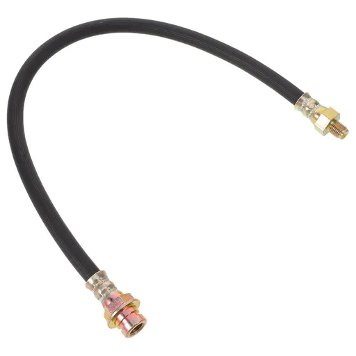 Black Front Threaded Flexible Brake Hose Automotive Brake Line for Cars and Trucks