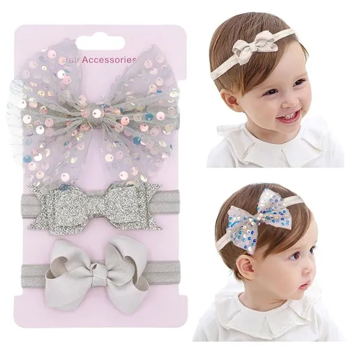 Baby Girl Bows Headband Chiffon Flower Hairband for Newborn Infant Toddler Soft Elastic Hair Bow Accessories for Baby Birthday Party