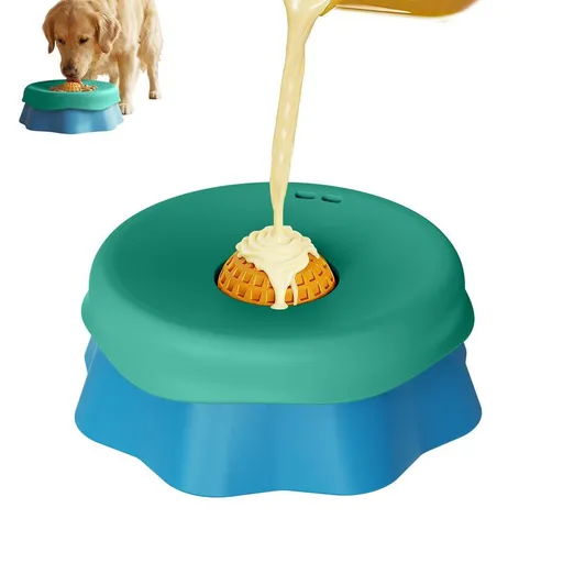 Pet Slow Feeder Bowl-Blue-green