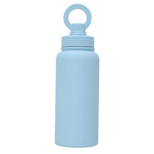 Blue Premium 35oz Stainless Steel Insulated Sports Bottle with Magnetic Phone Holder Lid