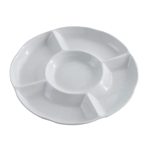 Tray Fruit Trays Serving Divided for Plastic Plates Candy -Compartment Melamine Food Storage Tray Dried Fruit Snack- Plate