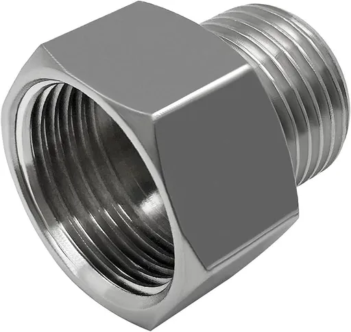 7/8 Female threaded (I.D:15/16) to 1/2 Male threaded (O.D:3/4) Toilet Bidet Hose Pipe Adapter Connector(Pls check your size!)