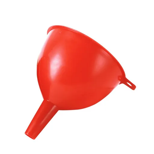 Large Caliber Red Plastic Funnel, Prevent Deformation, Efficient Working, Industrial Use, Eye Catching & Easy to Recognize(2pcs)