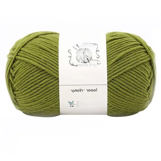 Hand-Knitted Yarn Soft Cotton Yarn 100g Pure White for Hand Knitting Warm Sweater Sofa Cushion Scarf DIY