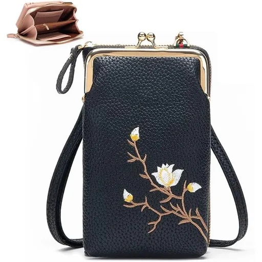 Women Sling Cross-Body Wallet, Mini Crossbody Bag, Lightweight Anti-Theft Phone Wallets for Women, Hands-Free Shoulder Purse for Daily Use