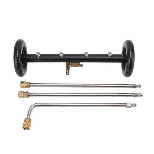 16in Under Car Washer Black with 1/4in Interface Undercarriage Cleaner Surface Cleaner for Cleaning Truck