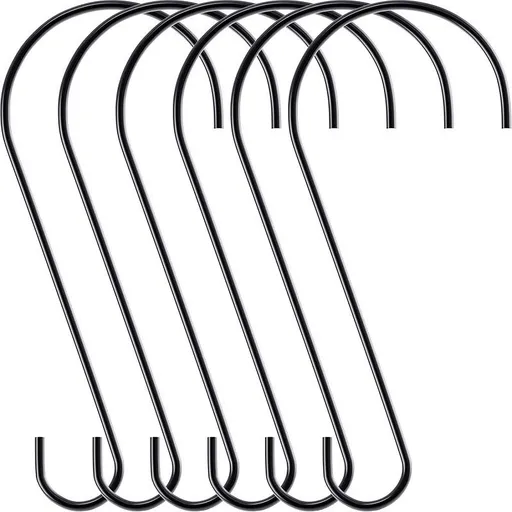 Hanging Multi-functional S Hook (Metal) Size: 305mm Color: Black for Birds (1pc)