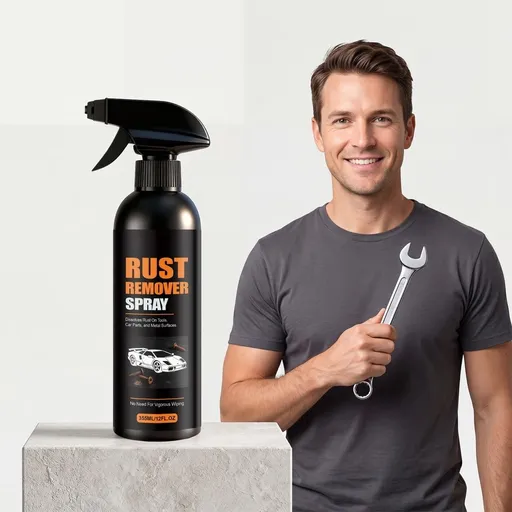 Iron Powder Remover Spray, Car Rust Removal Spray, Quick-Acting Rust Converter, for Metal, Tools, Cars, Chains