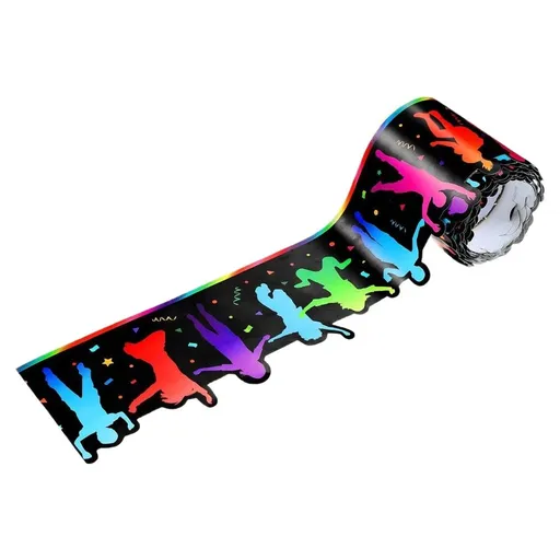 Colorful Decorative Bulletin Board Borders Trims Classroom Chalkboard Border Decoration Paper For School Bulletin Board