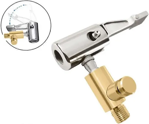 Car Tire Valve Adapter,iSpchen Portable Car Tire Inflator Mouthpiece Threaded Mouth Adapter Car Air Pump Connector Accessories Not Deflate