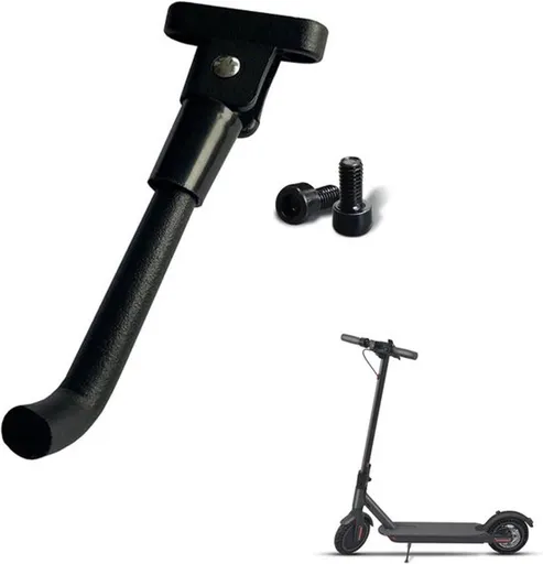 Stand for Electric Scooter, Aluminum Kickstand, Replacement Side Stand with Screws, for Home, Travel and Daily Use, Black